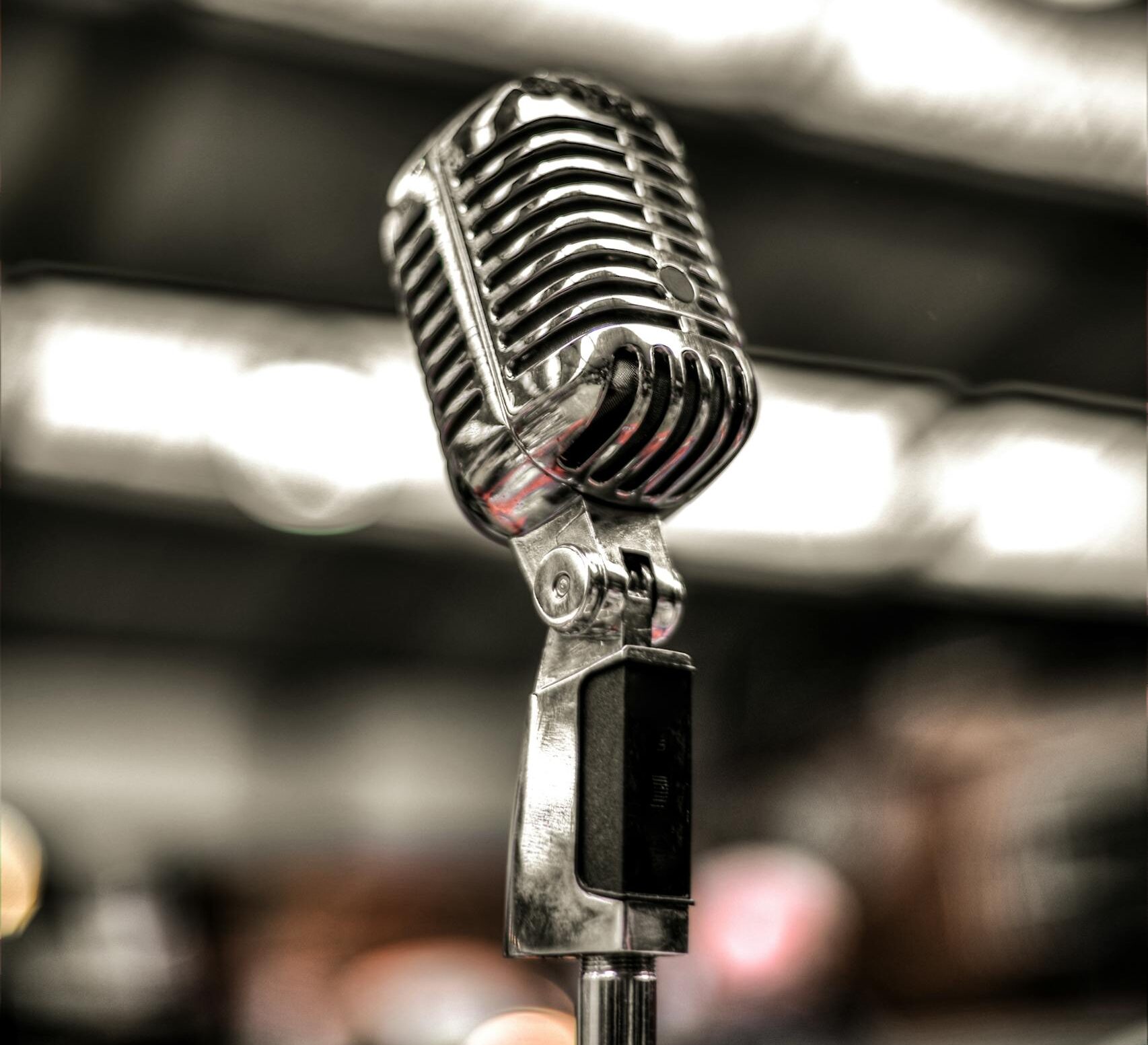 Silver-colored Microphone